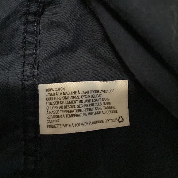 Merona Blue nautical anchor short sleeve button down shirt - Picture 4 of 5